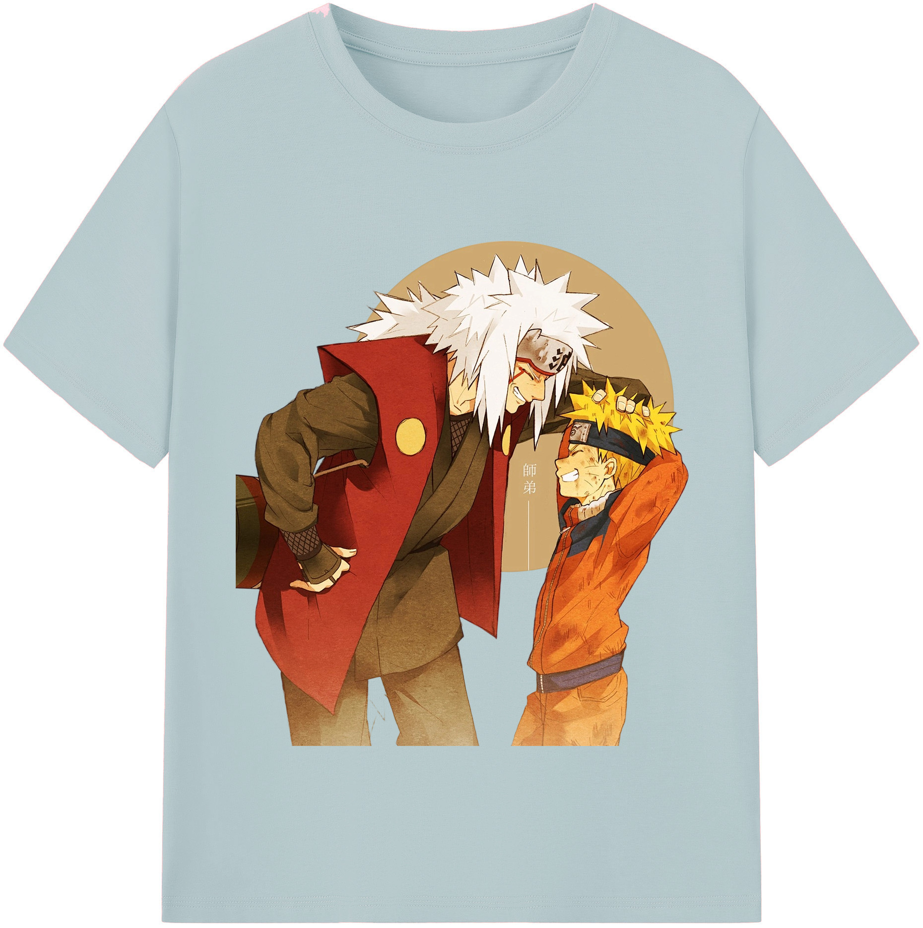 （画像用） NARUTO -ナルト- 自来也（じらいや） Jiraiya 綿100％半袖Tシャツ（フロントプリント）